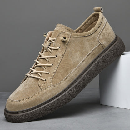 Fashion Sneakers For Men, Genuine Soft Leather Casual Leather Shoes